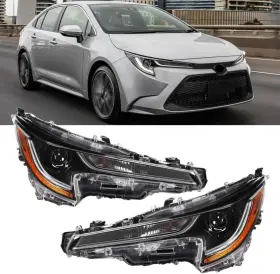 Px-1hdd019p1-1j-us Branded Headlights Fit For 2020-2022 Toyota Corolla L Le Headlamps Assembly Replacemen