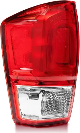 Tl-0169 Branded Red Left Driver Side Tail Light With Bulbs For Toyota Tacoma 2016-2023 Factory