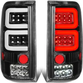 Tl-f15004-led-3d-bk-cl Branded Led 3d Tail Light Assembly For 04-08 Ford F150 Lobo