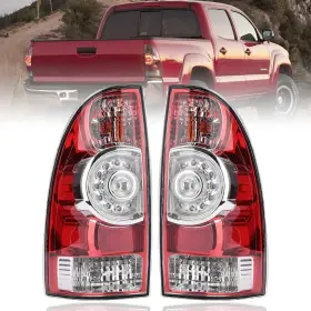 Branded Tlta-zh0515 Tail Light Rear Lamp Compatible With 2005-2015 Toyota Tacoma Pickup Driver And P