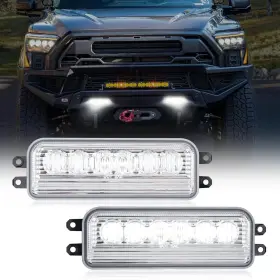V15042119ld Branded White Led Fog Light Compatible With Tacoma 2024-2025 Tundra 2022-2025 4runner