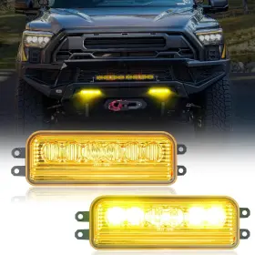 V15042119yld Branded Yellow Led Fog Light Compatible With Tacoma 2024-2025 Tundra 2022-2025 4runner