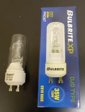 Bulbrite 617035 2-pack Halogen 35w T8 Double Envelope 120v Clear Gu10 Base