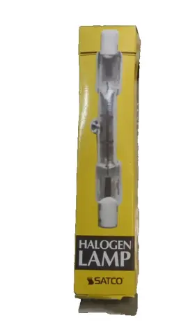 100t3q Bulbsandbatteries S3146 Satco/s3146/100w/ 120v/100t3q/cl/j/78mm/halo Gn