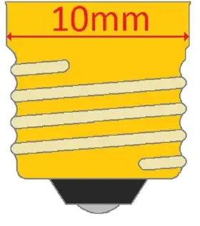 1.23w Cec 014271021039 Industries 245 Miniature Bulb 2.46v G3.5 Shape E10 Sc #3