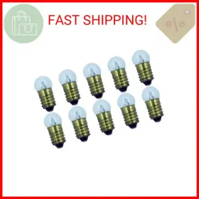 1447 Cec 014271026546 Industries #1447 Bulbs 18 V 2.7 W E10 Base G-3.5 Shape Box Of 10