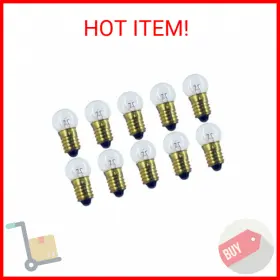 43160-233892  Cec Industries #1482 Bulbs 6 V 2.7 W E10 Base G-4.5 Shape Box Of 10