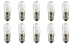 3t4-c-24v Cec Industries Box Of 10 Bulbs 3t4 Light Bulb 3 Watt 24v T4 Candelabra E12 Base 3w