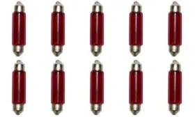 43160-235431 Cec Industries E211-2r Red Bulbs 12.8 V 12.416 W Ec11-5 Base T-3 Shape