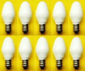 43160-237351 Cec Industries #7c7 Cw 120v Bulbs 120 V 7 W E12 Base C-7 Shape Box Of 10