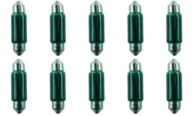 43160-237672 Cec Industries #3423g Green Bulbs 12v 5w Ec11-5 Base T-4 Shape Box Of 10