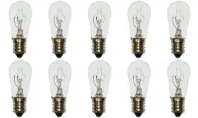 43160-240724 Cec Industries #3s-6/5 120v Bulbs 120 V 3 W E12 Base S-6 Shape Box Of 10