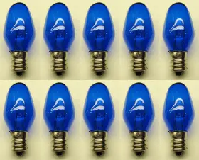 43160-241716 Cec Industries #7c7/tb/130v Blue Bulbs 130 V 7 W E12 Base C-7 Shape 10pk