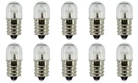 43160-251781 Cec Industries B7a-p Amber Bulbs 105 To 125 V 0.25 W E12 Base T-4.5 Shape