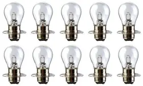 43160-296684 Cec Industries #1630 Bulbs 6.5 V 17.875 W P15d Base S-8 Shape Box Of 10