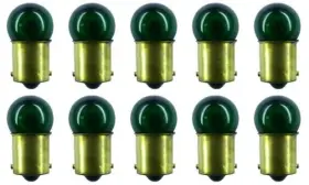 Ba15s Cec Industries 67ng Ind. #67ng Green Bulbs 13.5 V 7.965 W Base G-6 Shape Box Of 10