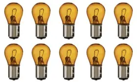 Bau15s Cec Industries 7507ll #7507ll Amber Long Life Bulbs 12 V 21 W Base S-8