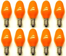 Pc-74095 Cec Industries H&pc-74095 #7c7 Co 120v Orange Bulbs 120 V 7 W E12 Base Box Of 10