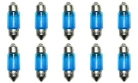 Shomhomnk38007 Cec Industries #3175b Blue Bulbs 12 V 10 W Sv8.5-8 Base T-3.25 Shape Box