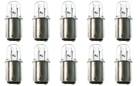 Shomhomnk38024 Cec Industries #4t4-1-1/2dcb130 Bulbs 130 V 4 W Ba15d Base T-4.5 Shape Box