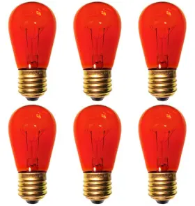 Shomhomnk38042 Cec Industries #11s14r/120v Red Bulbs 120 V 11 W E26 Base S-14 Shape 6pk Shomhomnk38042 Cec Industries #11s14r/120v Red Bulbs 120 V 11 W E26 Base S-14 Shape 6pk