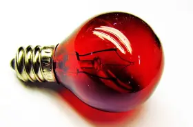 Shomhomnk55014 Cec Industries #5g9 1/2/24v/tr Red Bulbs 24 V 5 W E12 Base G-9-1/2 Shape