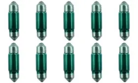 Spomhomnk54567 Cec Industries #3021g Green Bulbs 12 V 3 W Ec11-5 Base T-2.25 Shape 10pk