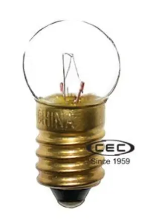 Cec Industries Spomhomnk54581 #428 Bulbs 12.5 V 3.125 W E10 Base G-4.5 Shape Box Of 10