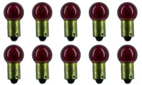 Cec Industries Spomhomnk54721 #1895r Red Bulbs 14 V 3.78 W Ba9s Base G-4.5 Shape 10pk