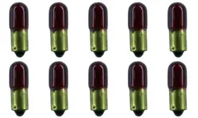 Spomhomnk54857 Cec Industries #44-r Red Bulbs 6.3 V 1.575 W Ba9s Base T-3.25 Shape 10pk