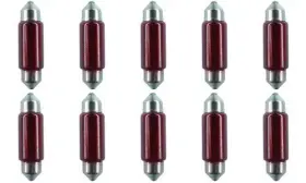 Spomhomnk54995 Cec Industries #3423r Red Bulbs 12 V 5 W Ec11-5 Base T-4 Shape Box Of 10