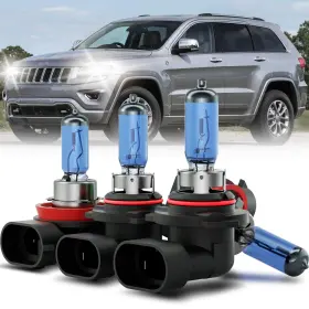 Cexhehd Chc-h13 Grand Cherokee Halogen Headlights For 2011-2016 Jeep