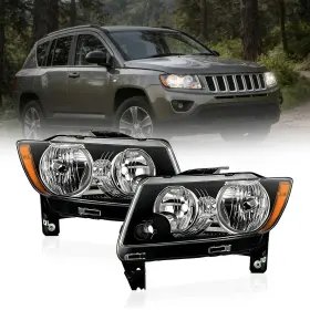 Xckj10011 Chaibayn Headlight Assembly For 2011-2013 Jeep Grand Cherokee And 2011-2017 Compa