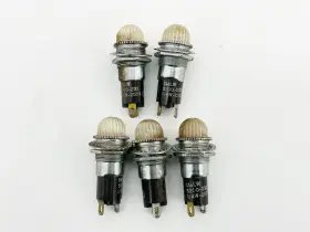 5200-232 Chicago Lot Of 5 Miniature Lamp Holder 250v 1/4w Clear
