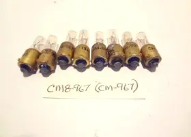 8-967 Chicago Cm Lamps #8-967 Lot 8ea 120volt 2watts Minature Bayonet Base Single Contact