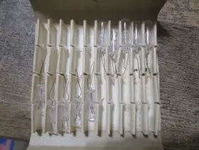 Chicago Miniature 24cs 10 Lamps Light Bulbs 24v .017a Wire Leads
