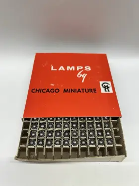 Cm-387 Chicago Miniature Cm387 28 Volt Lamps Midget Flange Nos Lot Of 100