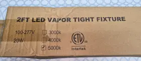 Cl-vt-235-20w-n50d Cleanlife 2ft Led Vapor Tight Fixture 5000k 2200lumens 20w #3 Cl-vt-235-20w-n50d Cleanlife 2ft Led Vapor Tight Fixture 5000k 2200lumens 20w #3