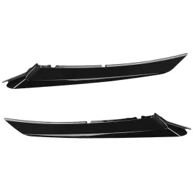 02hlp2095abkcnl Cnnell Front Grille Headlight Trim Molding Pair Black Compatible With Toyota Camry H