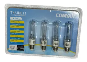 Jde11 Comyan 943931773916 4 Pack T4/jde11 120v 100w - Mini Candelabra Dimmable Light Bulbs