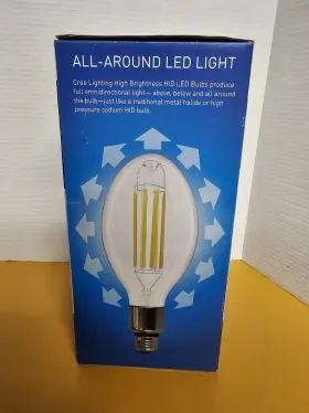 Ed37-50l-850-unv-moge26 Cree 150w Led E26 Clear Light Bulb With E39 Adapter Indoor Outdoor Medium Base #2