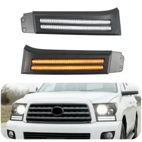 Crmdf Syh089 Led Daytime Running Light Compatible With 2007-2013 Toyota Tundra Fit For 20