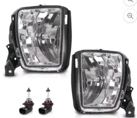 02flb3702awt Crossdesign Fog Lights Assembly For 2013-2018 Dodge Ram 1500 2019-2021 Classic
