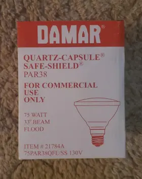 75par38qfl Damar 21784a 75par38qfl/ss 130v 75 Watt E26 Base Par 38 75par38qfl Damar 21784a 75par38qfl/ss 130v 75 Watt E26 Base Par 38