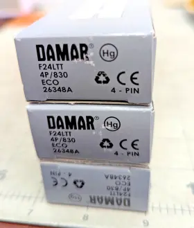 F24ltt Damar 26348a F24ltt/4p/830 3 24w Cfl Long Twin Tube 3000k 2g11 4-pin Base B8s