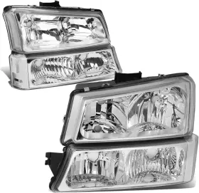 Dna Motoring 817984024997 Pair Headlight Assembly Compatible With 2003-2006 Chevy Silverado 1