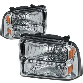Hl-oh-fsd05-led-ch-am Dna Motoring Led Drl Headlamps Headlight Assembly Compatible With 05-07 Ford Hl-oh-fsd05-led-ch-am Dna Motoring Led Drl Headlamps Headlight Assembly Compatible With 05-07 Ford