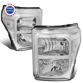 Hl-oh-fsu13-ch-cl1 Dna Motoring Headlights Chrome Housing Compatible For 2011-2016 Ford F 250 350 450 550 Hl-oh-fsu13-ch-cl1 Dna Motoring Headlights Chrome Housing Compatible For 2011-2016 Ford F 250 350 450 550