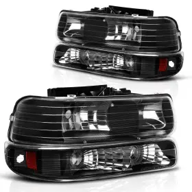 Dwvo Dwha0019 Halogen Headlight Assembly Compatible With 1999-2002 Chevy Silverado 150