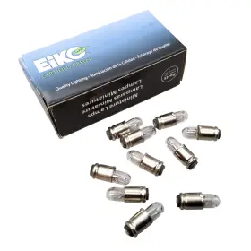 Eiko 031293406804 388 Midget Grooved Base 28v Bulbs Package Of 10